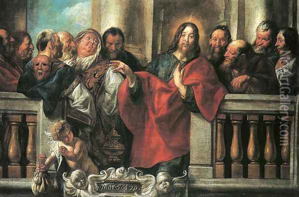 Jesus and the Pharisees Oil Painting - Jacob Jordaens