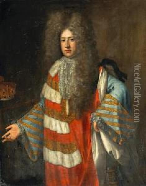A Portrait Of Roger Boyle Oil Painting - Garret Morphy