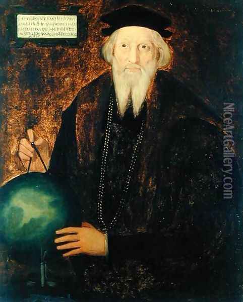 Portrait of Sebastian Cabot 1474-1557 Oil Painting - Cephas Giovanni Thompson