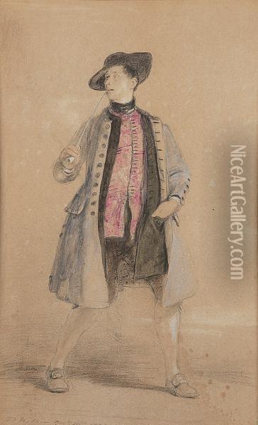 Portrait Of The Young Philip Hardwick, Architect, In Fancy Dress Oil Painting - Sir David Wilkie
