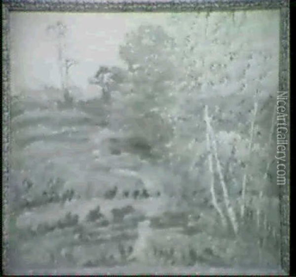Old Lyme Landscape Oil Painting - George Brainard Burr