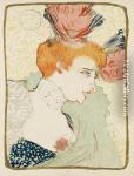 Mademoiselle Marcelle Lender, En Buste. Oil Painting - Henri De Toulouse-Lautrec