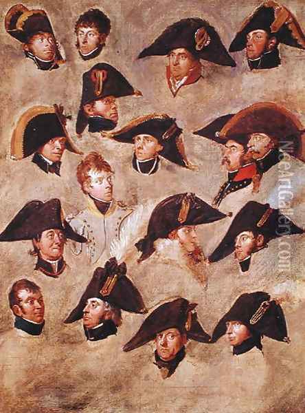 Generals of the Camp de Boulogne Oil Painting - Gerard van der Puyl