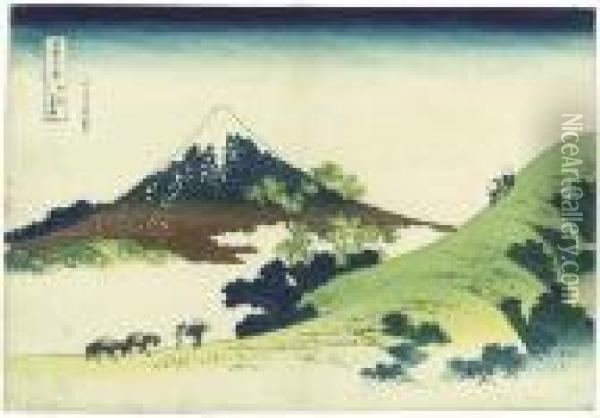 Koshu Inume Toge (inume Pass, Kai Province) Oil Painting - Katsushika Hokusai