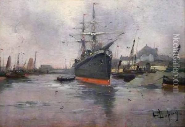Marine Oil Painting - Eugene Galien-Laloue