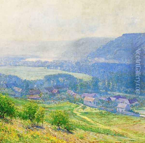 The Saine Valley, Giverny Oil Painting - Guy Rose