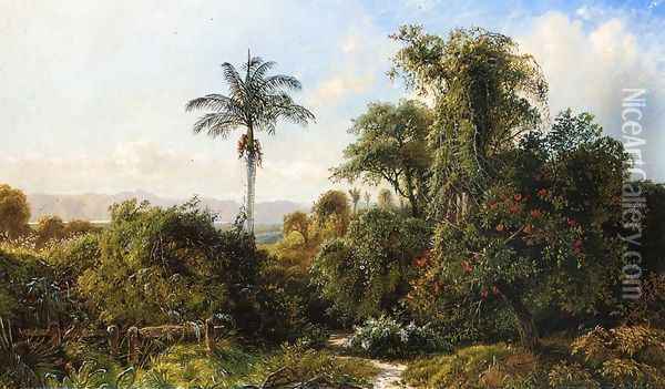 Cuban Landscape Oil Painting - Edmund Darch Lewis