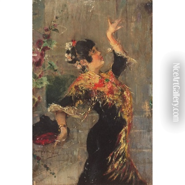 Dancer Oil Painting - Harry Humphrey Moore