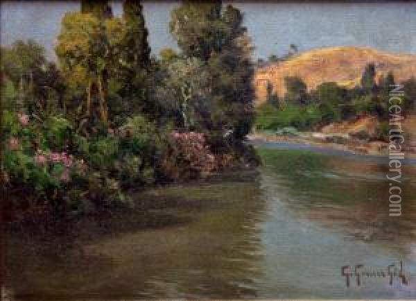 Paisaje Fluvial Oil Painting - Guillermo Gomez Gil