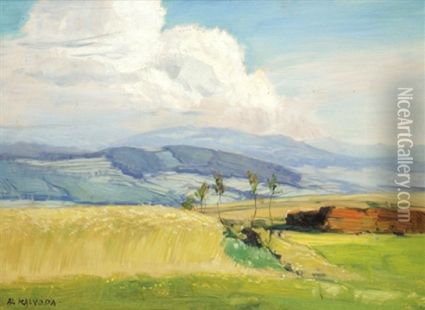 Krajina V Lete Oil Painting - Alois Kalvoda
