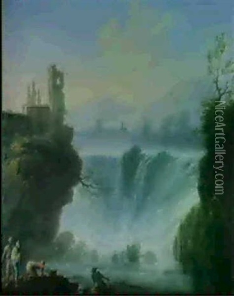 Veduta Di Tivoli Oil Painting - Gregorio Fidanza