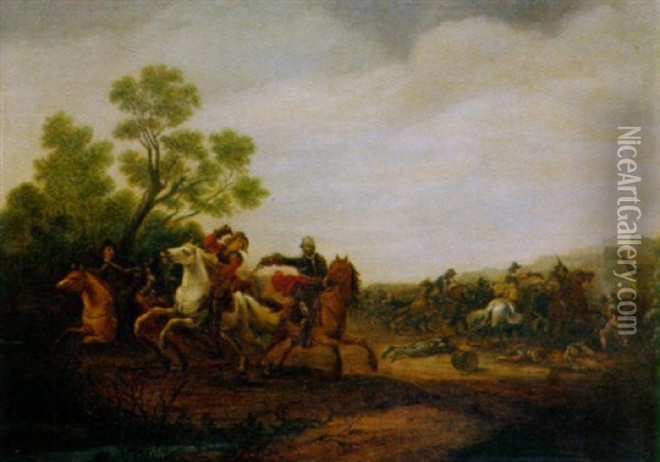 Reiterschlacht Oil Painting - Palamedes Palamedesz the Elder