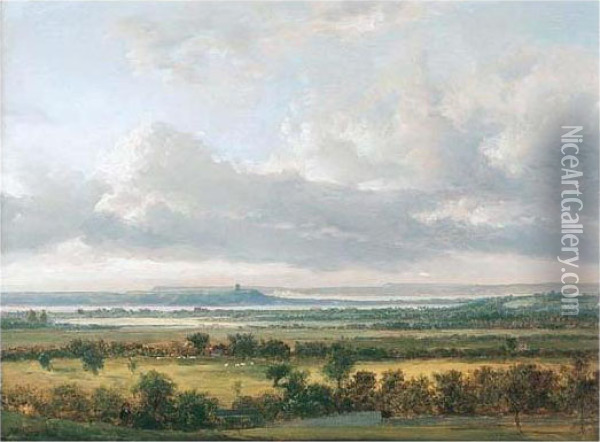 View Of Poole Harbour Oil Painting - Patrick, Peter Nasmyth