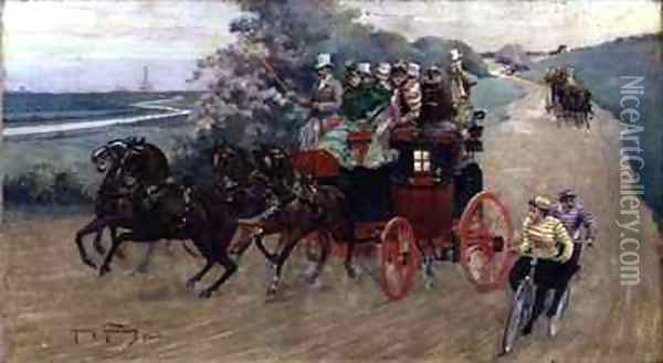 The Stage Coach Oil Painting - Henry Finney