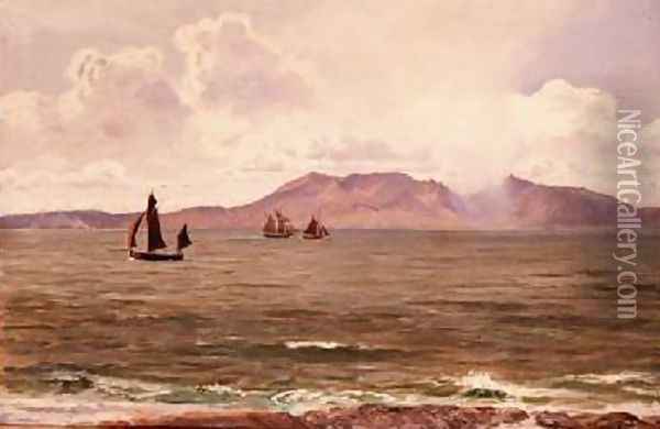 Fishing Boats off the Coast Oil Painting - Henry Moore
