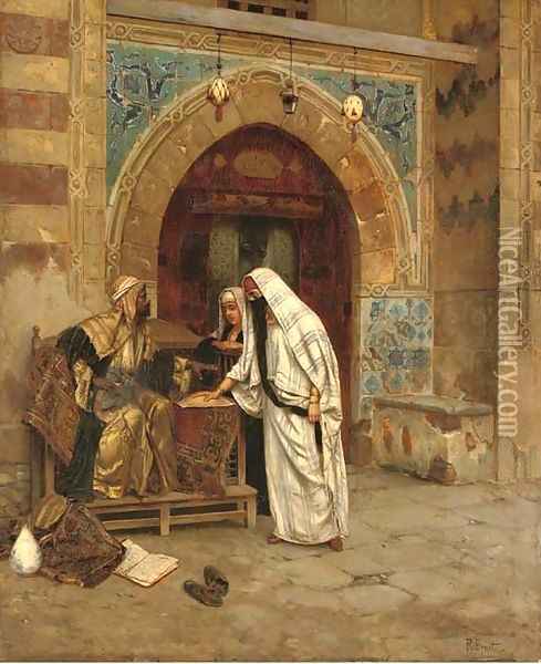 The Egyptian Fortune Teller Oil Painting - Rudolph Ernst