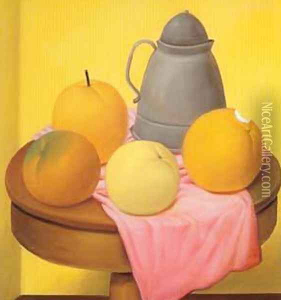 Still Life 1994 Oil Painting - Fernando Botero