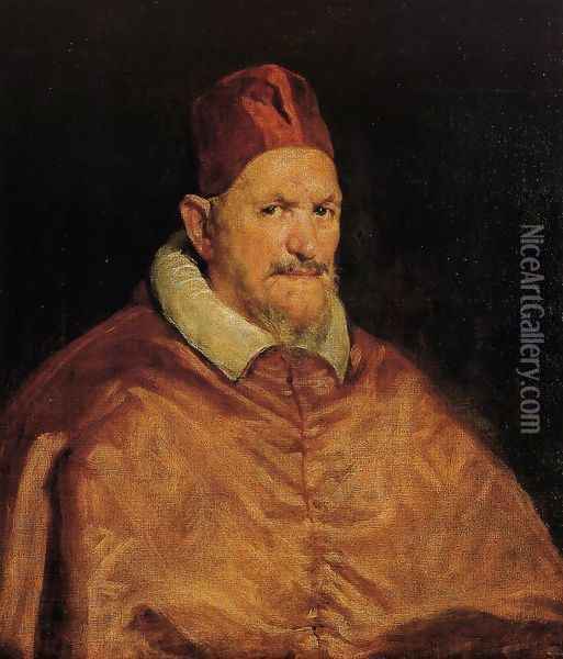 Pope Innocent X I Oil Painting - Diego Rodriguez de Silva y Velazquez