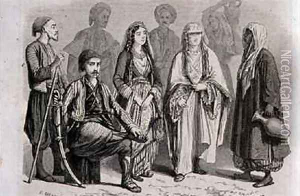 Anatolian Dress in the 1860s Oil Painting - Grandsire, Pierre Eugene