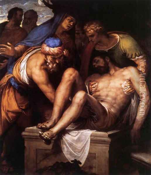 Deposition of Christ Oil Painting - Paolo Veronese (Caliari)