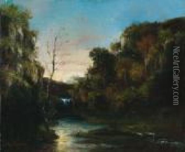 Paysage De Riviere Oil Painting - Gustave Courbet