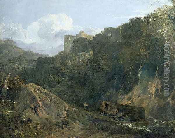 Cillgerren Castle, c.1798-99 Oil Painting - Joseph Mallord William Turner