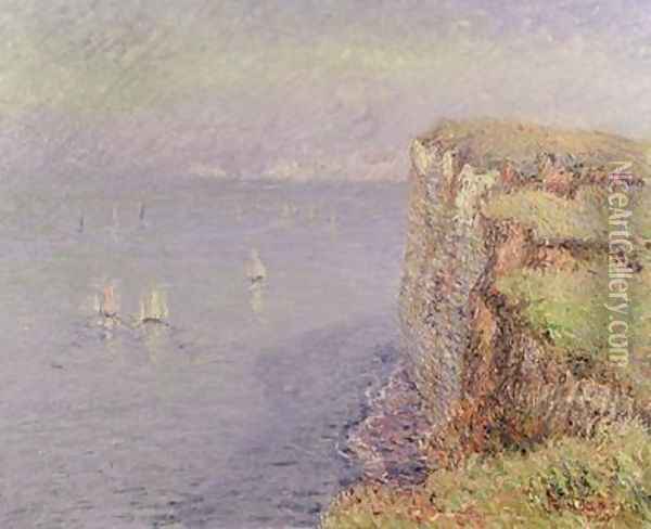 Cliffs in Normandy 1901 Oil Painting - Gustave Loiseau