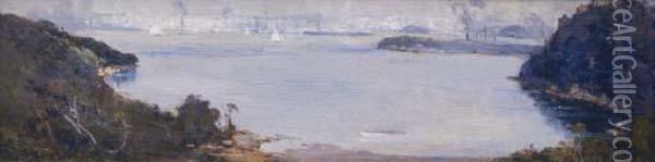 Calm Morning, Sirius Cove Oil Painting - Arthur Ernest Streeton