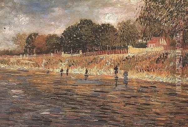 The Banks Of The Seine Oil Painting - Vincent Van Gogh