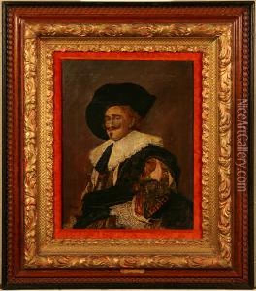 Frans Hals Laughing Cavalier Oil Painting - Frans Hals