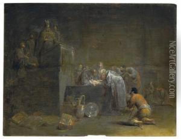 The Circumcision Oil Painting - Leonaert Bramer