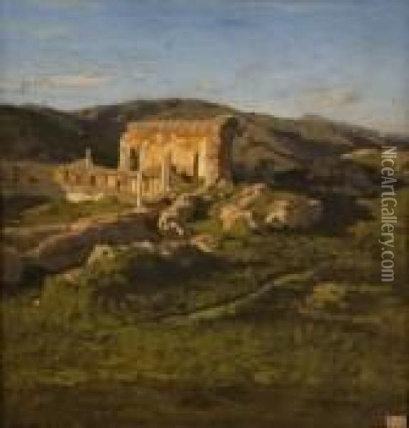 Ruinas Romanas Oil Painting - Otto Gelling