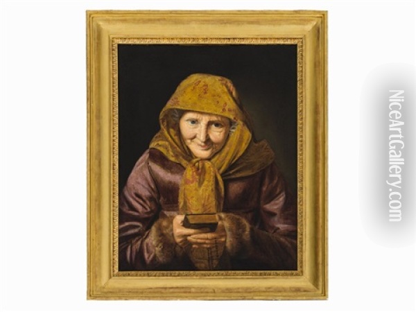 Woman With Prayer Book Oil Painting - Ferdinand Waldmueller