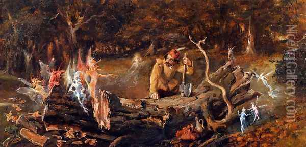 The Woodcutter's Misfortune Oil Painting - John Anster Fitzgerald