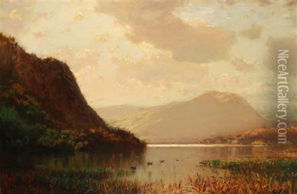 Lake George Oil Painting - Arthur Parton