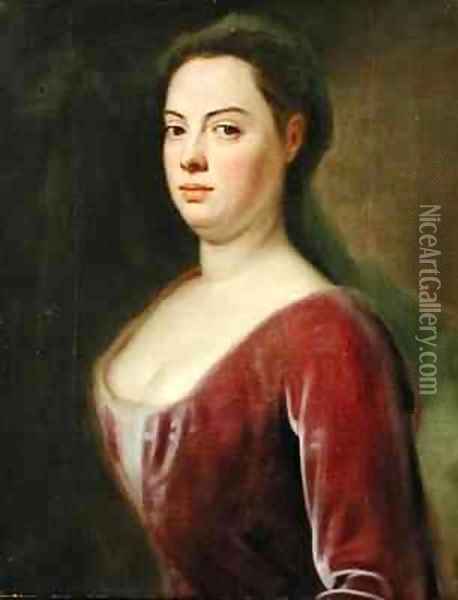 Portrait of Frau Denner Oil Painting - Balthasar Denner