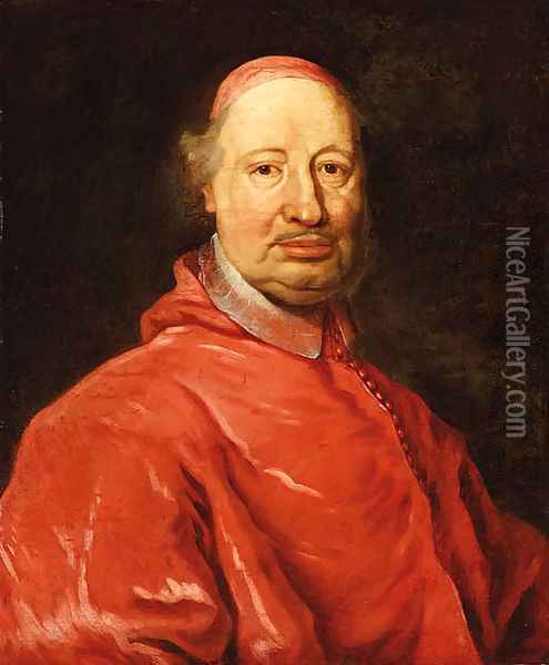 Portrait of Cardinal Fernando Nuzzi Oil Painting - Giovanni Maria Morandi