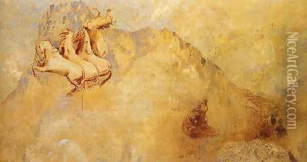 The Chariot Of Apollo2 Oil Painting - Odilon Redon