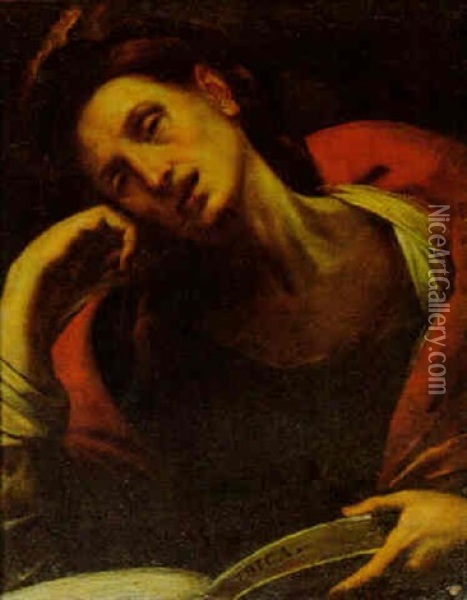 La Sibilla Libica Oil Painting - Giulio Cesare Procaccini