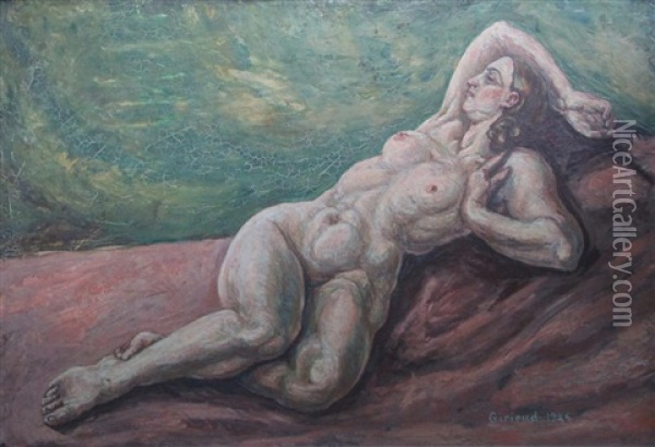 Femme Nue Allongee Oil Painting - Pierre Paul Girieud