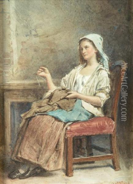 The Housemaid Oil Painting - George Goodwin Kilburne