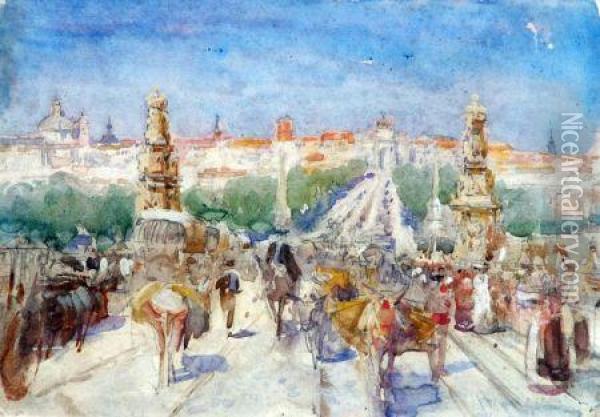 A View Of Rome Oil Painting - Arthur Melville