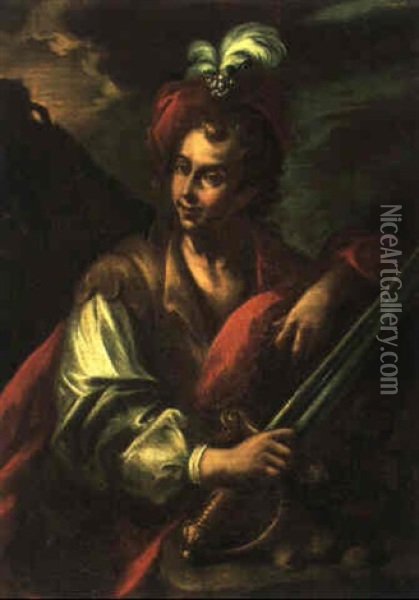 David Mit Dem Schwert Oil Painting - Jacopo Cestaro