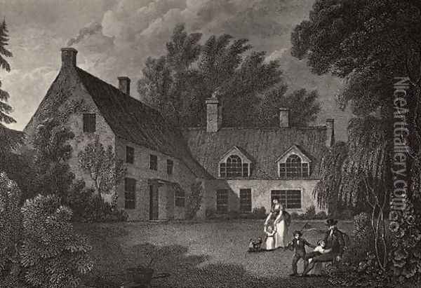 Nelson's birthplace, illustration from The Life of Nelson by Robert Southey (1774-1843) first published 1813 Oil Painting - Richard Westall