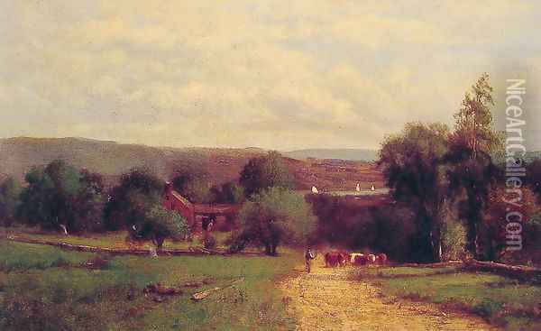 Spring Oil Painting - George Inness