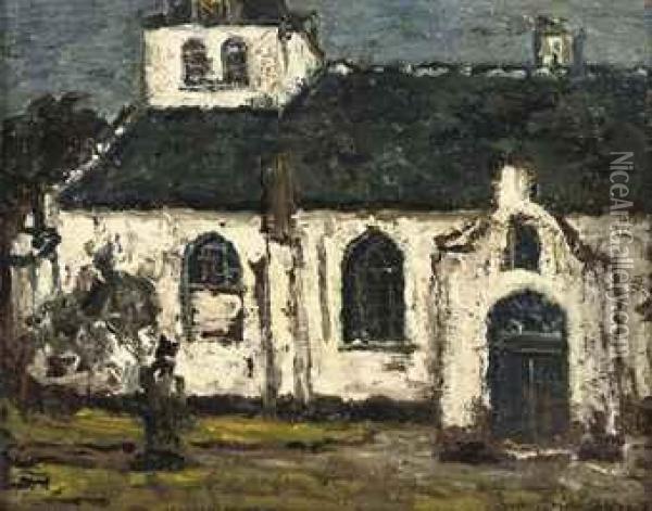 White Church, Batenburg Oil Painting - Suze Robertson