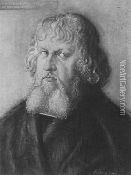 Portrait Of Hieronimus Holtzschuer Oil Painting - Albrecht Duerer