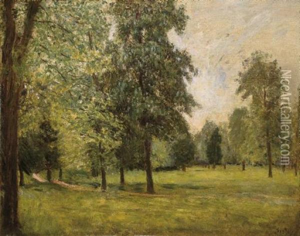 Le Parc A Sevres Oil Painting - Alfred Sisley