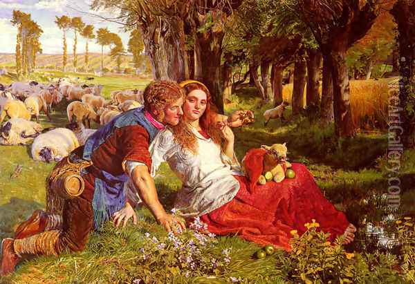 The Hireling Shepherd Oil Painting - William Holman Hunt