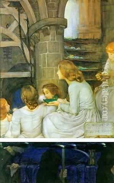The Wise And Foolish Virgins Oil Painting - Denes Rudolf Diener
